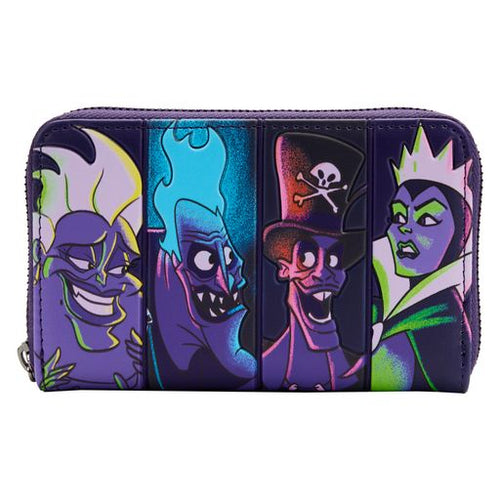 Loungefly Disney Villains In the Dark Ziparound Wallet