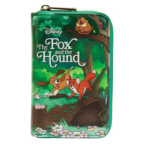 Loungefly Disney Classic Books Fox and the Hound Ziparound Wallet