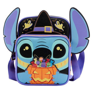Loungefly Disney Lilo and Stitch Halloween Candy Cosplay Passport Bag