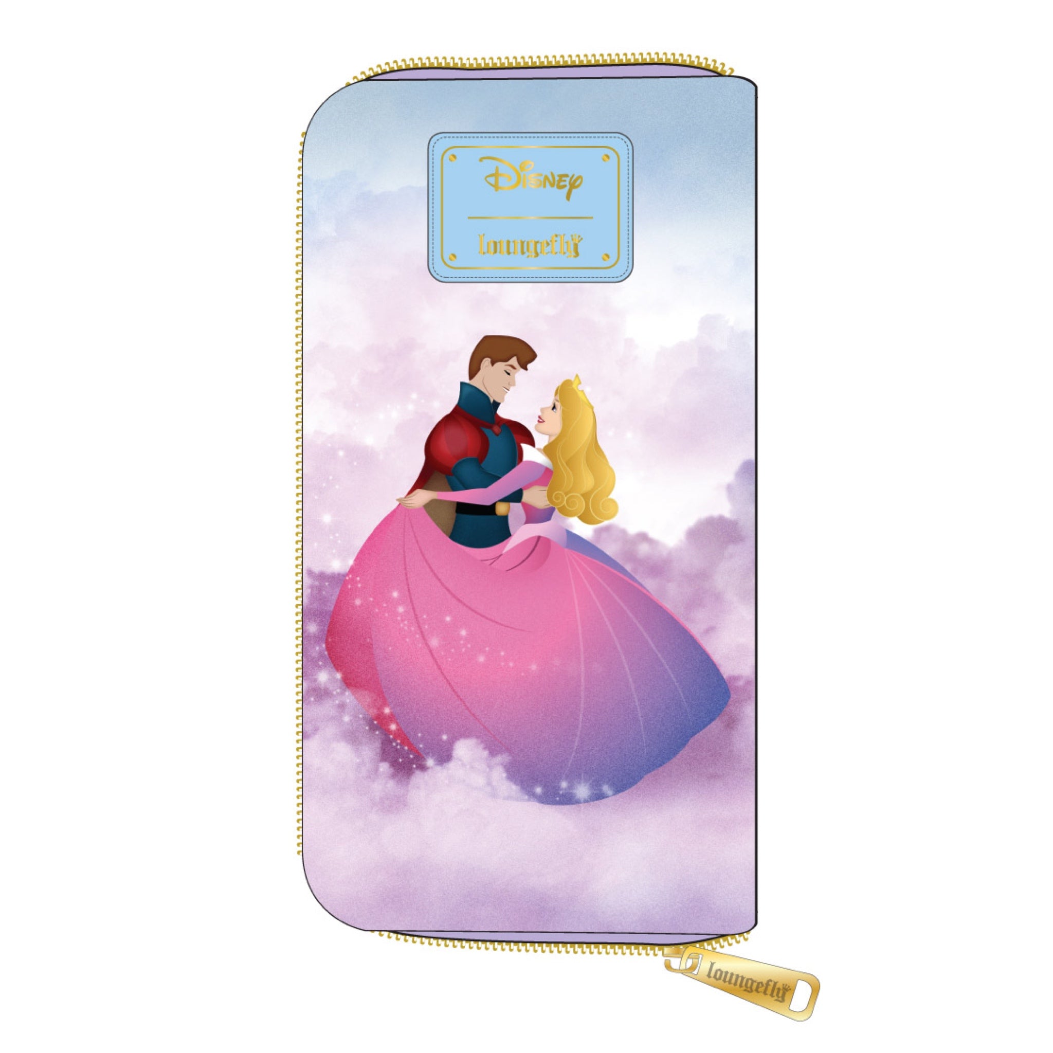 Sleeping Beauty Fairy Godmothers Floral Zip-Around Wallet