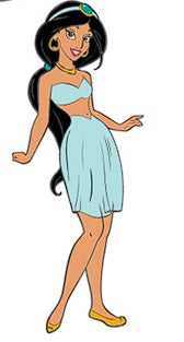Loungefly Disney Jasmine Paper Doll Magnetic Pin Set