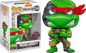 Funko Pop! Comics: Nickelodeon TMNT- Michelangelo 34 (pop protector included)