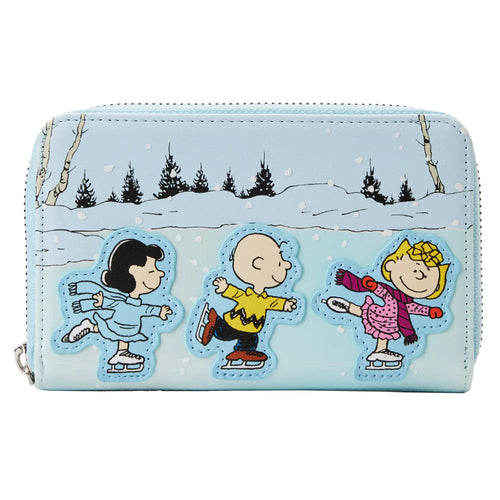 Preorder Loungefly Peanuts Charlie Brown Ice Skating Ziparound Wallet