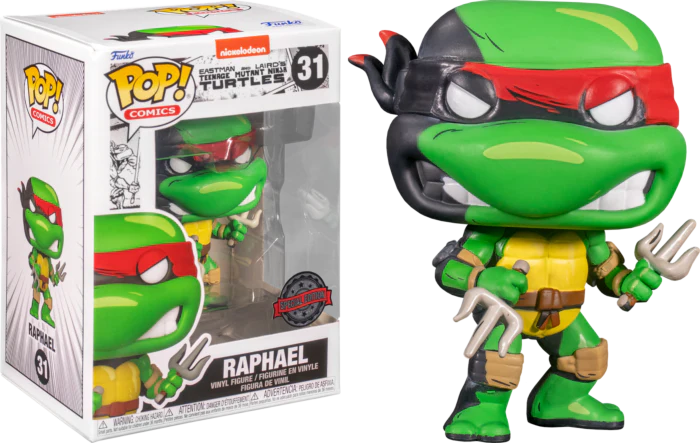 Raphael Artist Series Teenage Mutant Ninja Turtles Funko Pop! Vinyl Figure  with Pop! Protector - Exclusive : Toys & Games 