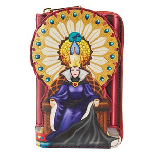 Disney Snow White Evil Queen Throne Ziparound Wallet