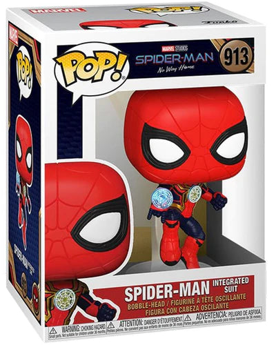 Funko Pop! Marvel: Spider-Man No Way Home: Integrated Suit 913 (Pop Protector Included)