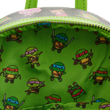 Loungefly Teenage Mutant Ninja Turtle  Sewer Cap AOP Mini Backpack