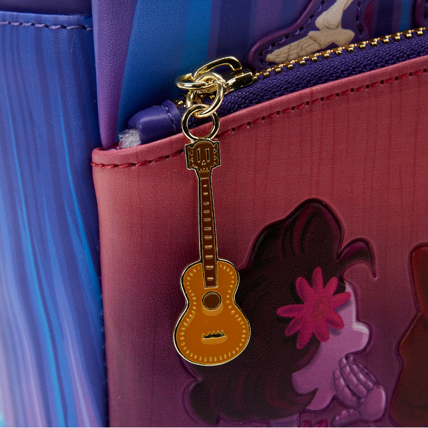 Loungefly Disney Pixar Coco Skulls Passport Crossbody Bag