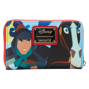 Preorder Loungefly Disney Mulan Princess Scene Ziparound Wallet S