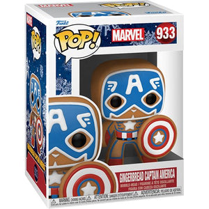 Funko Pop! Marvel - Gingerbread Captain America 933 (pop protector included)