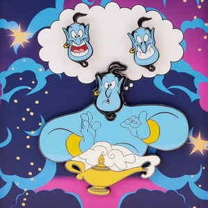 Loungefly Disney Aladdin Genie Mixed Emotions Pin Set