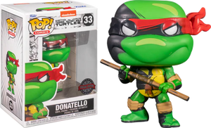 Funko Pop! Comics: Nickelodeon TMNT- Donatello 33 ( pop protector included)