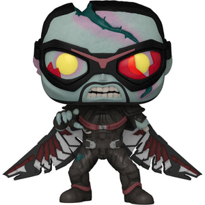 Funko Pop! Marvel Studios: What If ...? - Zombie Falcon 942 (pop protector included)