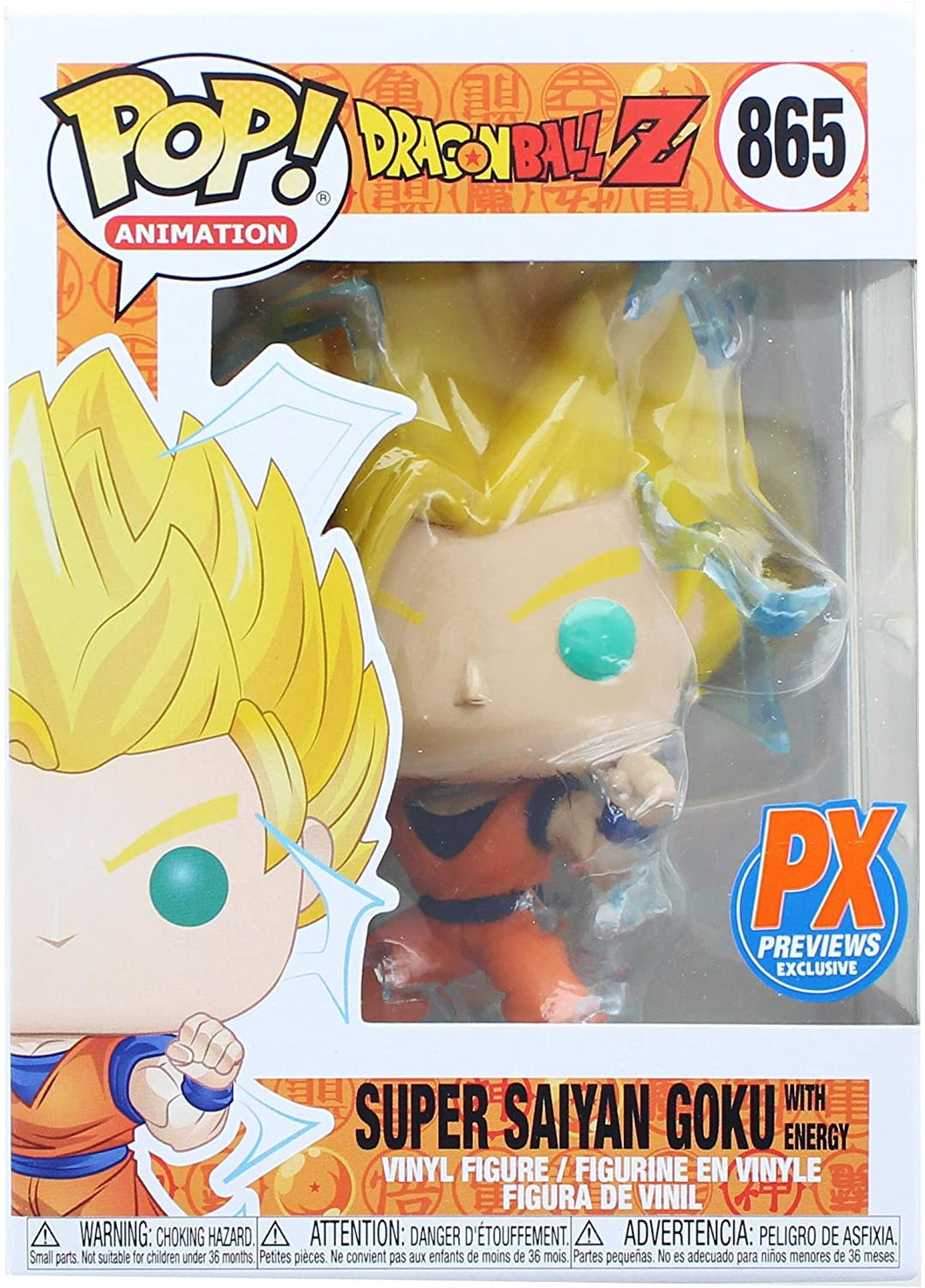 Pop! Animation: Dragon Ball Z - Super Saiyan 2 Goku Px Previews Limited Edition Exclusive (Comes With Pop Protector)