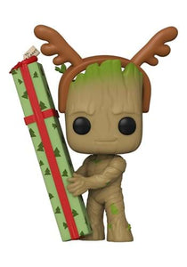 Funko Pop! Guardians of the Galaxy Holiday Groot 1105 (Pop Protector Included)