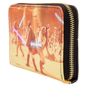 Loungefly Star Wars Episode Two Attack of the Clones Scene Ziparound Wallet