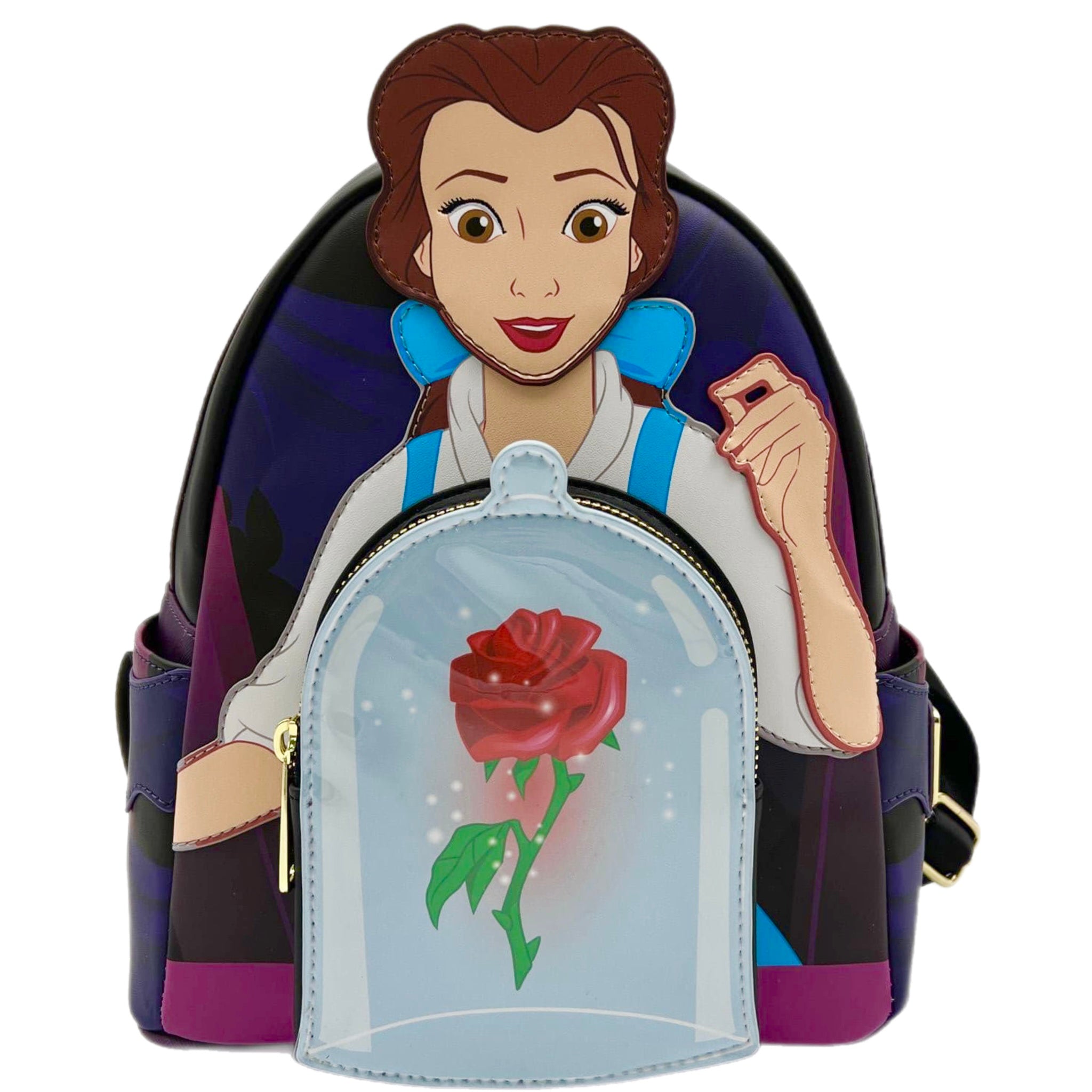 Loungefly Beauty and the Beast Belle Enchanted Rose Mini Backpack Toyz ...