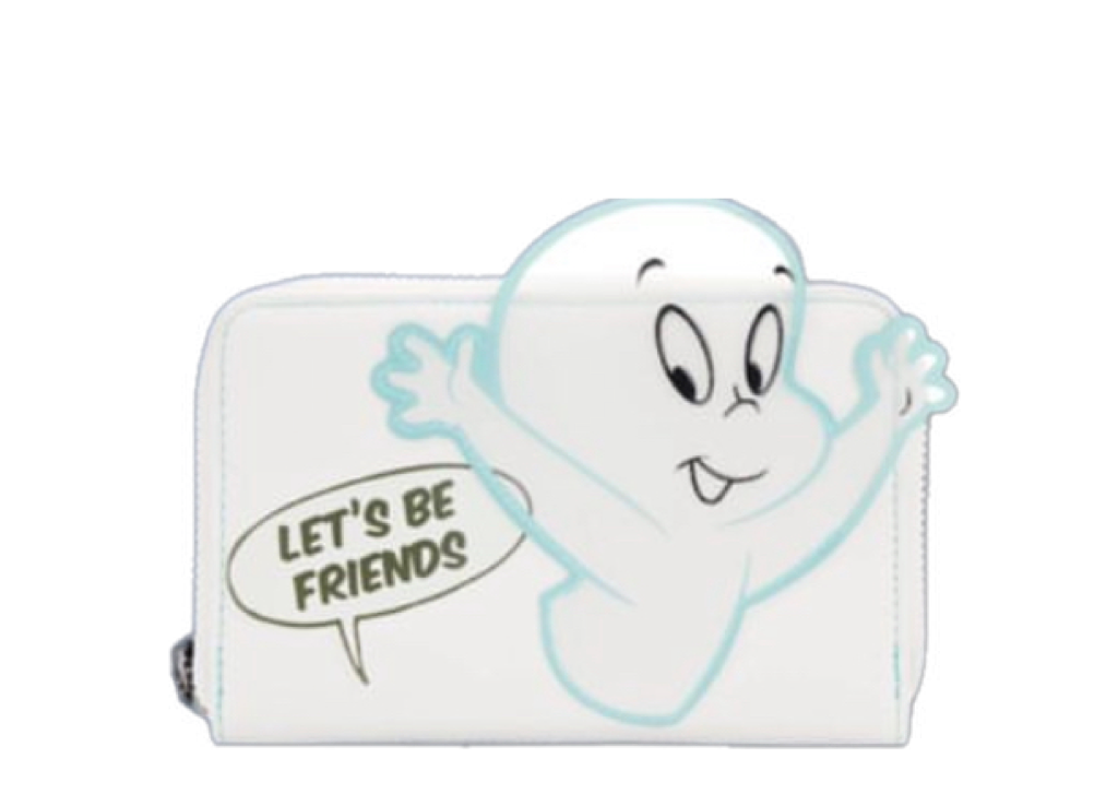 Loungefly Universal Casper The Friendly Ghost Lets Be Friends Ziparound Wallet