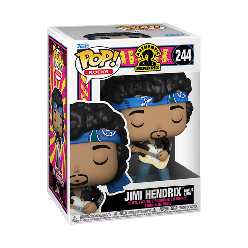 Funko Pop! Jimi Hendrix Live in Maui Jacket 244 (Pop Protector Included)