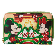 Loungefly Disney Mickey Minnie Hot Cocoa Fireplace Ziparound Wallet