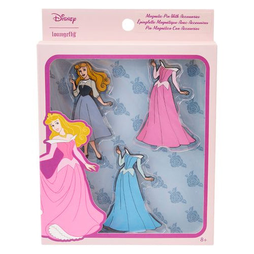 Loungefly Disney Princess Aurora Paper Doll Magnetic Pin Set