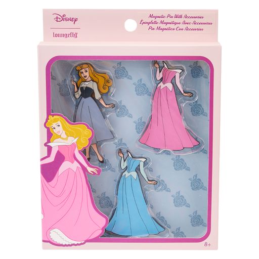 Loungefly Disney Princess Aurora Paper Doll Magnetic Pin Set