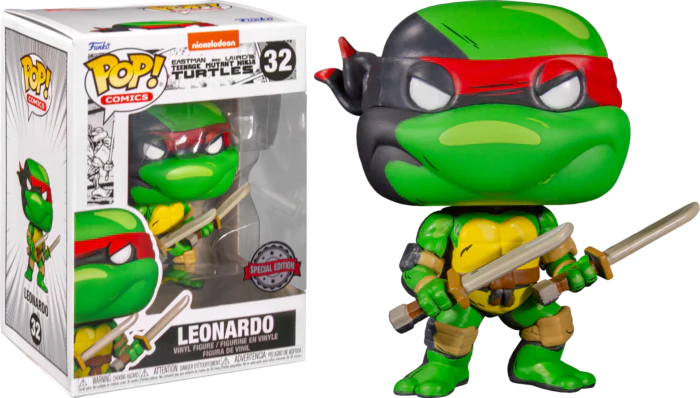 Funko Pop! Comics: Nickelodeon TMNT- Leonardo 32 (pop protector included)