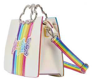 Loungefly Lisa Frank Rainbow Cloud Handle Chain Strap Crossbody Bag