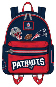 Preorder Loungefly NFL New England Patriots Patches Mini Backpack