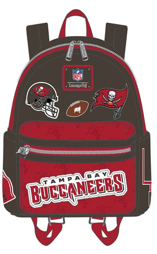Preorder Loungefly NFL Tampa Bay Buccaneers Patches Mini Backpack