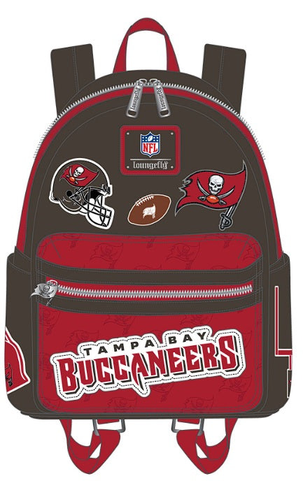 【Lounge Fly】NFL Tamp Bay Buccaneers Patches Mini Backpack Loungefly NFL Tampa Bay Buccaneers Patches Mini Backpack | eBay