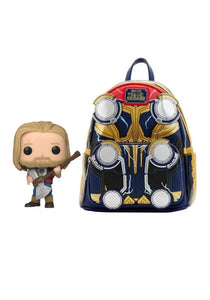 Thor Love And Thunder Funko Pop and Loungefly Mini Backpack Bundle