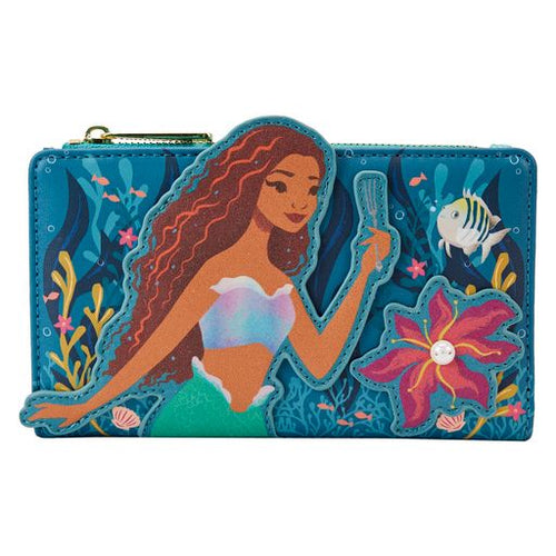 Loungefly Disney Little Mermaid Ariel Live Action Flap Wallet