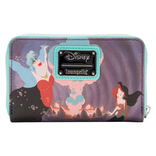 Loungefly Disney The Little Mermaid Ariel Princess Scenes Series Zip Around Wallet