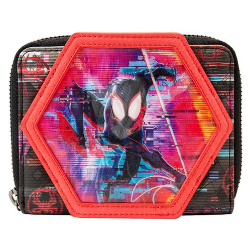 Loungefly Marvel Across The Spider man spiderverse Lenticular Ziparound Wallet